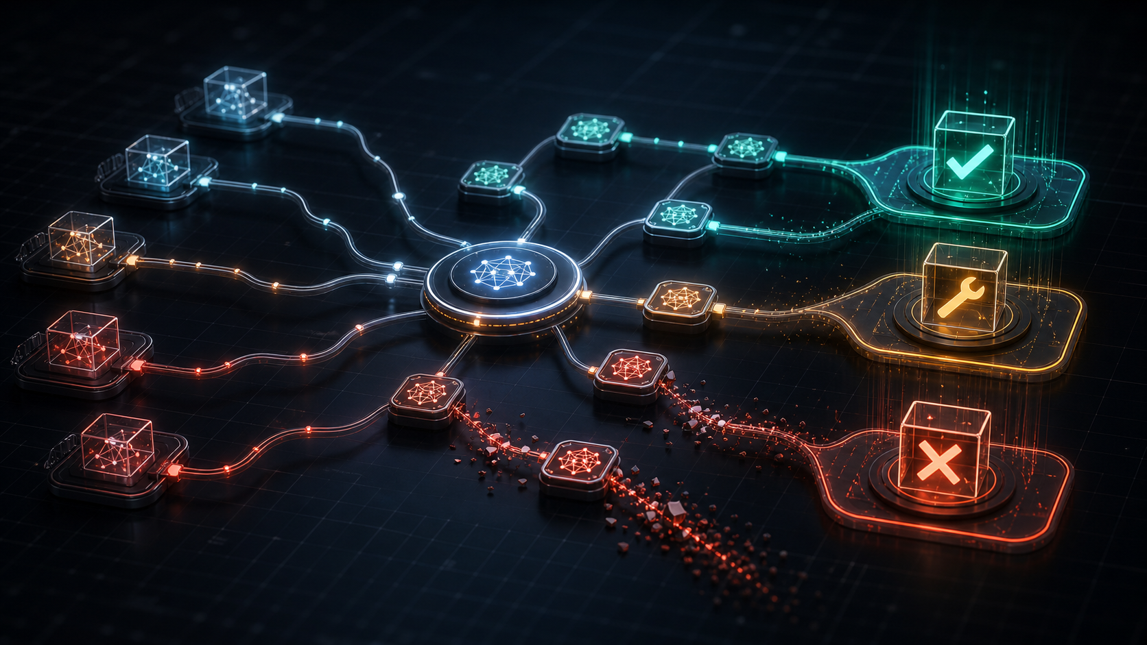 Abstract AI portfolio pruning decision framework thumbnail